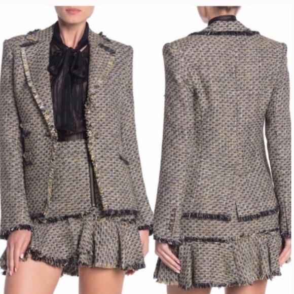 VERONICA BEARD Tweed Fabian Theron Blazer Lady Jacket. Size M. - Picture 5 of 10